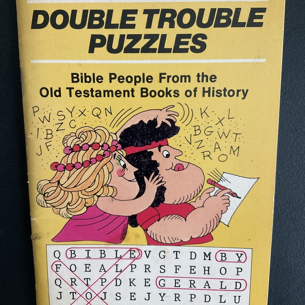 Double Trouble 1978 Puzzles Book Bible People Old Testament History Gerald‎ Dye